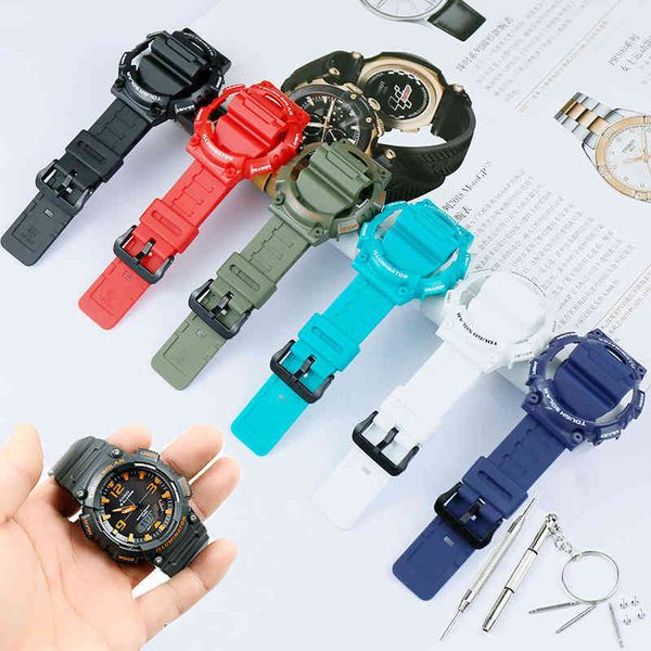 watch accessories mens and womens resin strap for casio watches aqs810w silicone rubber bracelet watch with case, Black;brown
watch accessories mens and womens resin strap for casio watches aqs810w silicone rubber bracelet watch with case, Black;brown
