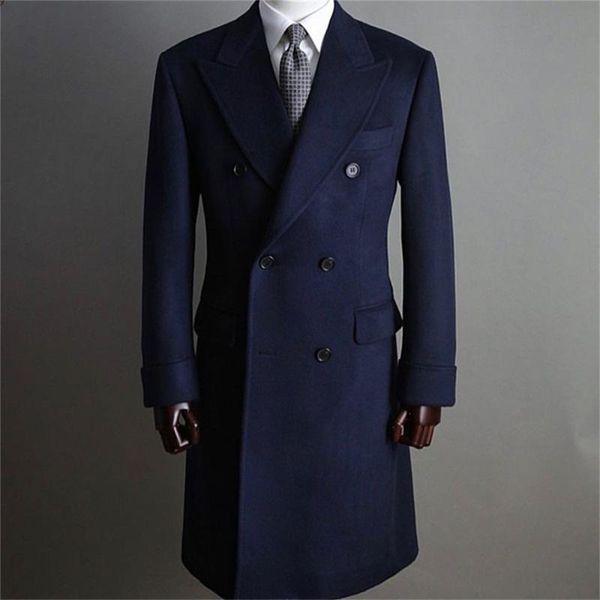 formal navy men suits tweed thick wool overcoat custom made jacket double breasted tuxedo peaked lapel blazer business long coat men's, Black
formal navy men suits tweed thick wool overcoat custom made jacket double breasted tuxedo peaked lapel blazer business long coat men's, Black