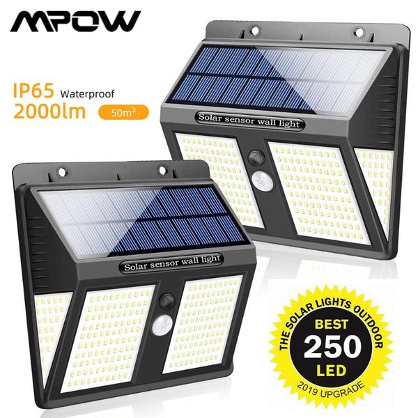solar lamps 250 led wall lights wireless pir motion sensor lighting 1/2/4 pcs waterproof ip65 mpow garden security light
solar lamps 250 led wall lights wireless pir motion sensor lighting 1/2/4 pcs waterproof ip65 mpow garden security light