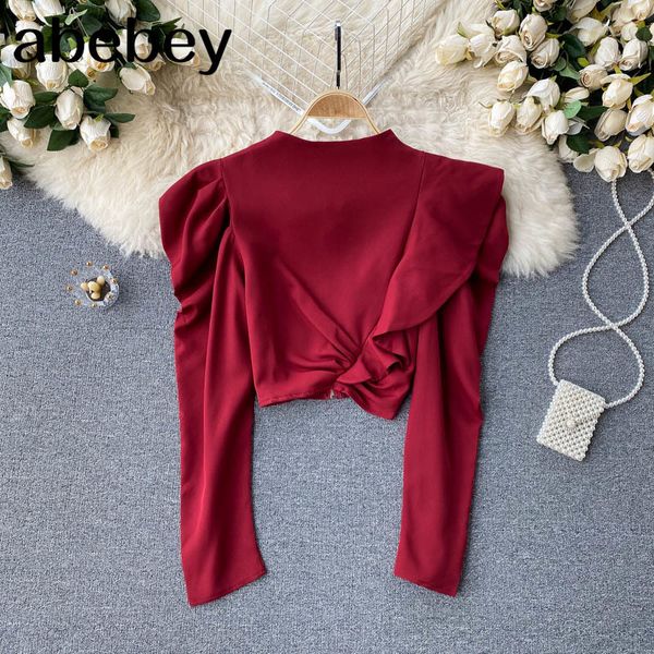 women design korean blouse sweet o neck solid casual summer chic fashion streetwear short blouses 210512, White
women design korean blouse sweet o neck solid casual summer chic fashion streetwear short blouses 210512, White