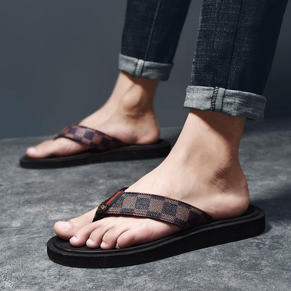 brand men flip flops shoes non-slip soft fashion male water slippers summer flat mens outdoor beach slides luxury slipper, Black
brand men flip flops shoes non-slip soft fashion male water slippers summer flat mens outdoor beach slides luxury slipper, Black