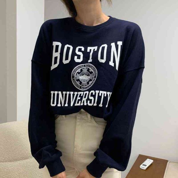women's hoodie, loose retro street clothes, korean casual round neck sweater, akiharajuku velvet x691, Black
women's hoodie, loose retro street clothes, korean casual round neck sweater, akiharajuku velvet x691, Black