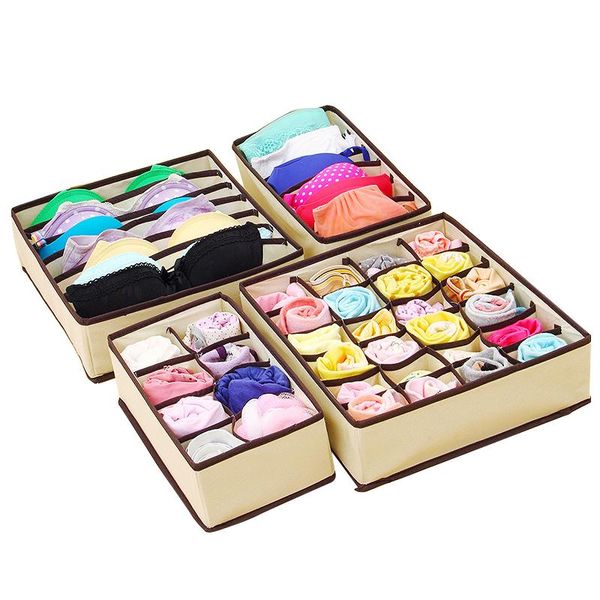 car organizer helst 4 pcs/set foldable divider storage bra box non-woven fabric folding cases necktie socks underwear clothing
car organizer helst 4 pcs/set foldable divider storage bra box non-woven fabric folding cases necktie socks underwear clothing