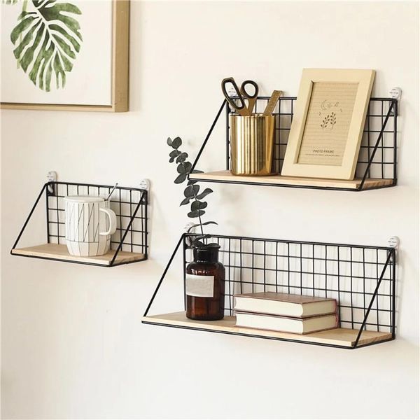 hooks & rails wooden iron wall shelf punch-mounted storage rack for kitchen bedroom home decor kid room diy decoration holder
hooks & rails wooden iron wall shelf punch-mounted storage rack for kitchen bedroom home decor kid room diy decoration holder