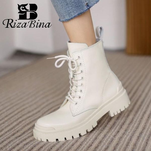 boots rizabina real leather women ankle flats mixed color shoes round toe warm party footwear size 34-39, Black
boots rizabina real leather women ankle flats mixed color shoes round toe warm party footwear size 34-39, Black