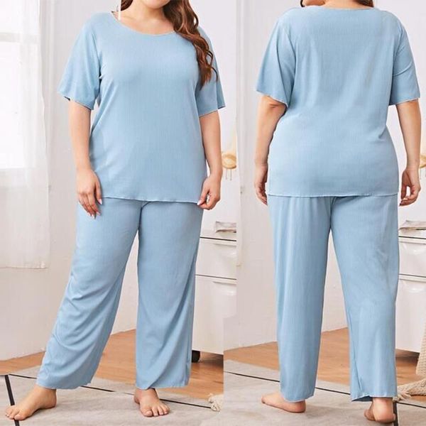 plus size tracksuits 2021 spring summer pajamas women's casual home wear fat mm solid color loose short-sleeved suit t-shirt pants, Black
plus size tracksuits 2021 spring summer pajamas women's casual home wear fat mm solid color loose short-sleeved suit t-shirt pants, Black
