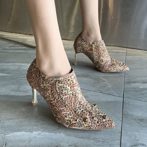 boots brand women's shoes wholesale party square dance high heels dress slip-on summer flock bohemian women, Black
boots brand women's shoes wholesale party square dance high heels dress slip-on summer flock bohemian women, Black