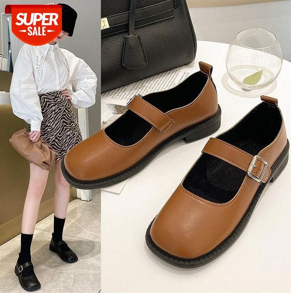 single shoes women casual korean style flat-bottom square toe shallow english small leather #b223
single shoes women casual korean style flat-bottom square toe shallow english small leather #b223