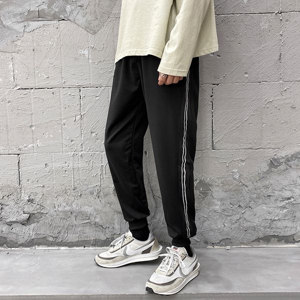 Men Casual Pencil Pants Side Stripe Loose Bundle Trousers Fashion Males Bodybuilding Jogging Oversize 3XL Ankle-length Outwear, Black
Men Casual Pencil Pants Side Stripe Loose Bundle Trousers Fashion Males Bodybuilding Jogging Oversize 3XL Ankle-length Outwear, Black