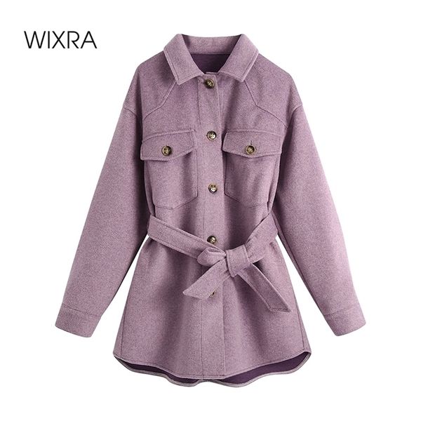 wixra fashion double-side wool blends overcoat womens stylish single breasted pockets female sashes outerwear autumn winter 210419, Black
wixra fashion double-side wool blends overcoat womens stylish single breasted pockets female sashes outerwear autumn winter 210419, Black
