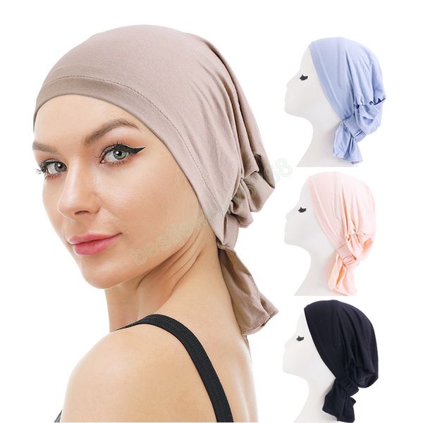 pre-tie style cotton head wrap with elastic muslim turban cap for women skin-friendly cancer bandanas hair loss chemo headwear, Blue;gray
pre-tie style cotton head wrap with elastic muslim turban cap for women skin-friendly cancer bandanas hair loss chemo headwear, Blue;gray