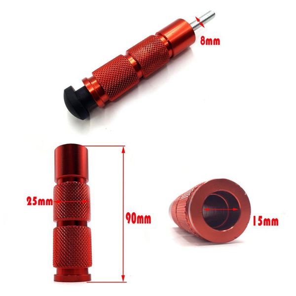 pedals universal cnc aluminum motorcycle pedal rear set for racing red black blue d25
pedals universal cnc aluminum motorcycle pedal rear set for racing red black blue d25