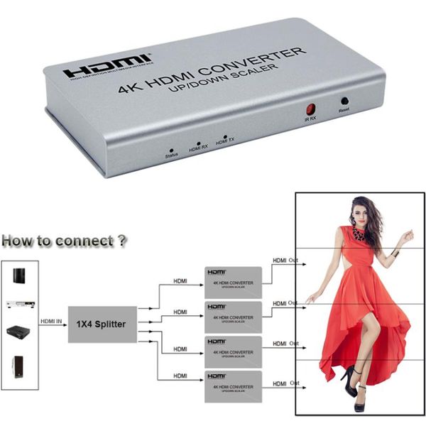 audio cables & connectors 4k converter resolution up down scaler 720p 1080p support video wall splicing processor controller 2x1 3x1 4x
audio cables & connectors 4k converter resolution up down scaler 720p 1080p support video wall splicing processor controller 2x1 3x1 4x
