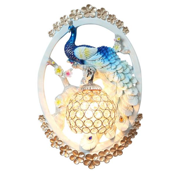 wall lamp peacock fresco decoration lamps resin crystal bedside blue white suit for living room bedroom aisle
wall lamp peacock fresco decoration lamps resin crystal bedside blue white suit for living room bedroom aisle