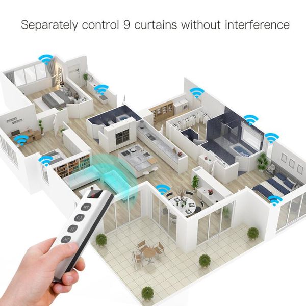smart home control 9/1 channel rf433 remote for wifi curtain switch rf roller blinds module battery powered accessories emitter
smart home control 9/1 channel rf433 remote for wifi curtain switch rf roller blinds module battery powered accessories emitter