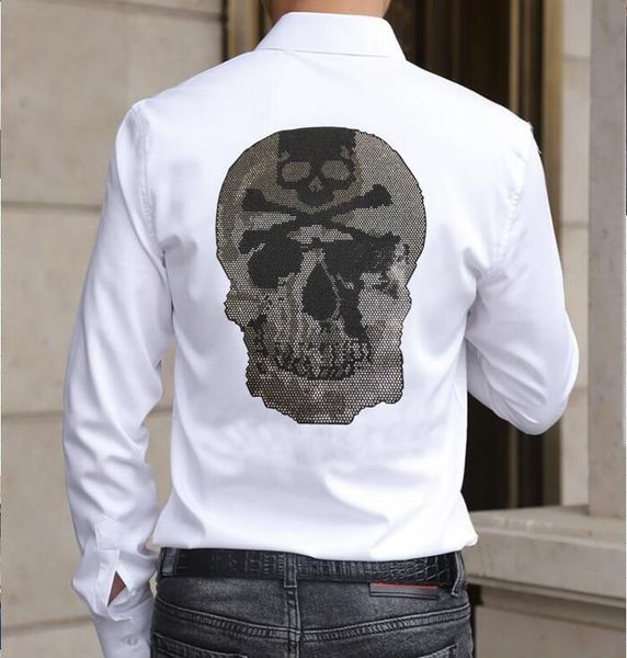 men's casual shirts fashion long-sleeve shirts will see male men's clothes, White;black
men's casual shirts fashion long-sleeve shirts will see male men's clothes, White;black