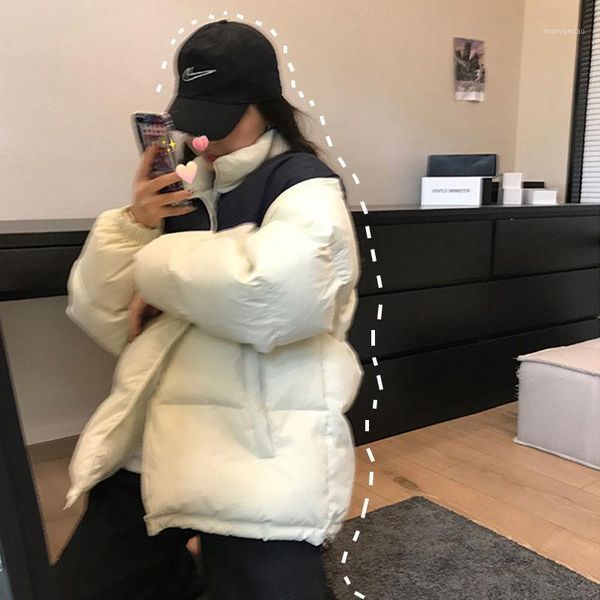 women's down & parkas women parka coat 2021 winter jacket hooded thick cotton padded female short slim warm coats, Black
women's down & parkas women parka coat 2021 winter jacket hooded thick cotton padded female short slim warm coats, Black