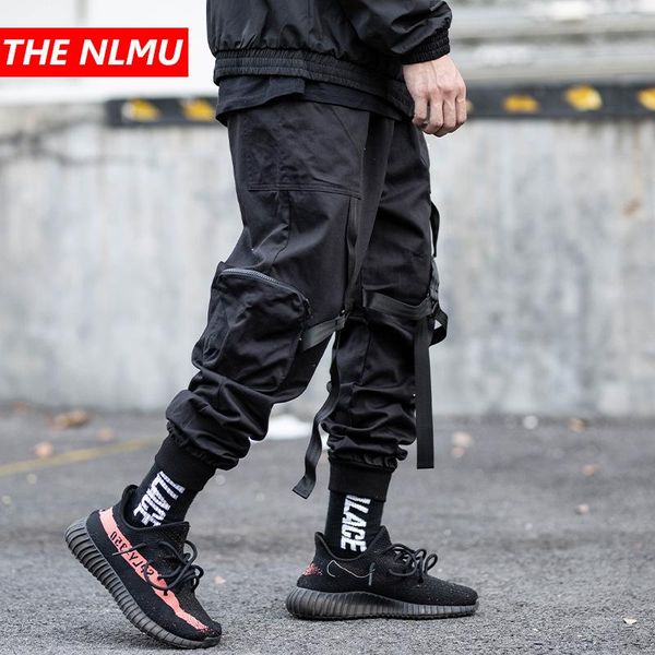 men's pants men elastic waist harem pant streetwear ribbons punk hip hop casual trousers joggers multi-pocket male dancing gw655, Black
men's pants men elastic waist harem pant streetwear ribbons punk hip hop casual trousers joggers multi-pocket male dancing gw655, Black