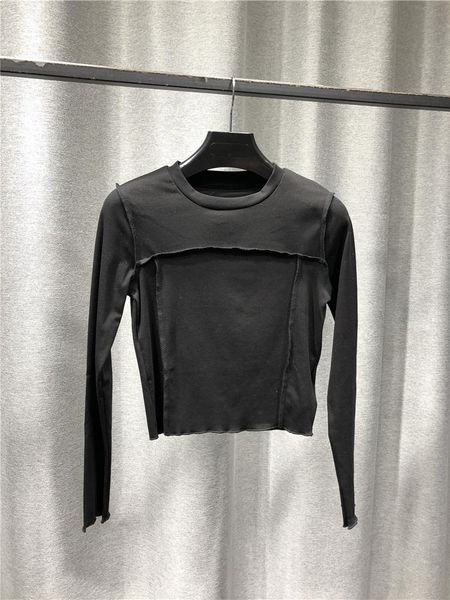 tshirt women fashion casual cotton crew neck long sleeve solid short pullover front seam exposed design stitched neckline women's t-shi, White
tshirt women fashion casual cotton crew neck long sleeve solid short pullover front seam exposed design stitched neckline women's t-shi, White