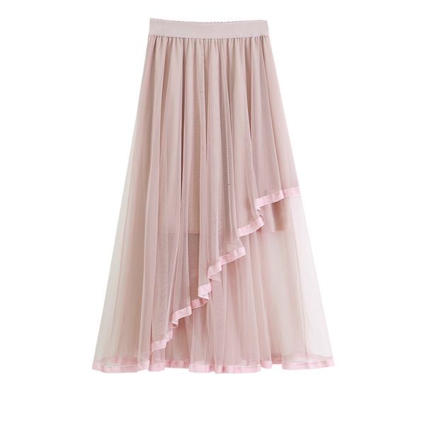 skirts autumn winter irregular tiered maxi tulle korean style slanting veet brim a-line pleated ankle long mesh skirts, Black
skirts autumn winter irregular tiered maxi tulle korean style slanting veet brim a-line pleated ankle long mesh skirts, Black