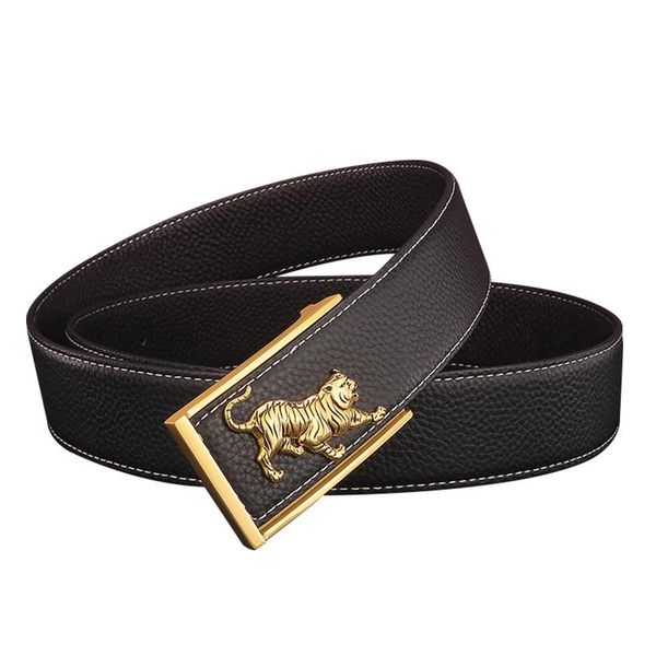 belts solid stainless steel buckle for men leather retro fashion male wide waistband business casual waist strap, Black;brown
belts solid stainless steel buckle for men leather retro fashion male wide waistband business casual waist strap, Black;brown