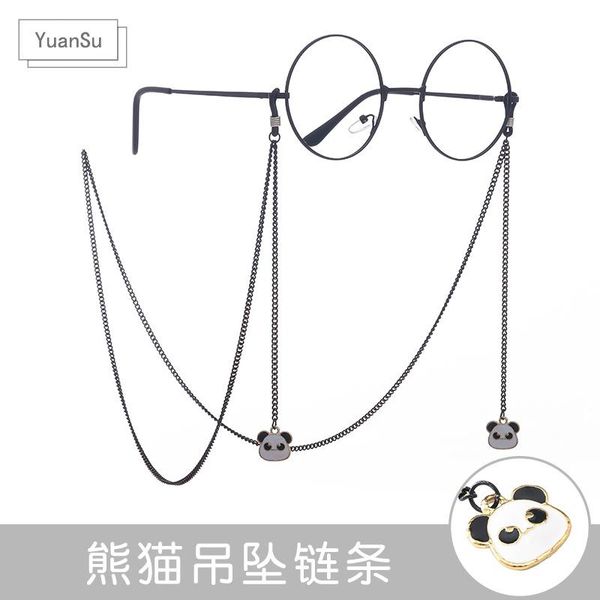 other fashion accessories roaming black panda pendant chain ins pneumatic animation cute personality with anti-skid necklace, Silver
other fashion accessories roaming black panda pendant chain ins pneumatic animation cute personality with anti-skid necklace, Silver