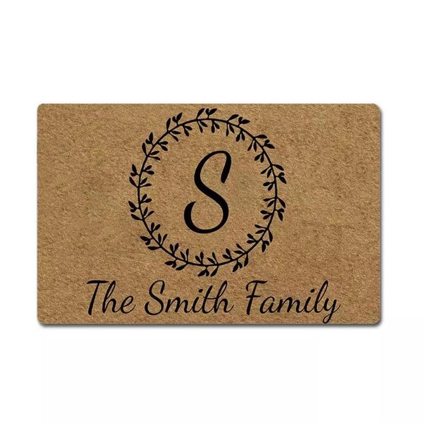 custom family name personalized doormat wreath letter door mat flannel non-slip entrance rug floor welcome home carpets
custom family name personalized doormat wreath letter door mat flannel non-slip entrance rug floor welcome home carpets