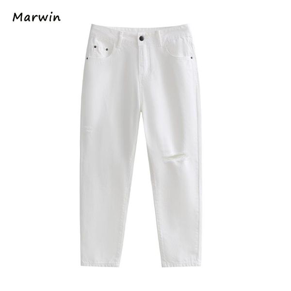 marwin 2021 -coming spring solid high waist casual thin ankle-length hole white jeans street style women pants women's, Blue
marwin 2021 -coming spring solid high waist casual thin ankle-length hole white jeans street style women pants women's, Blue