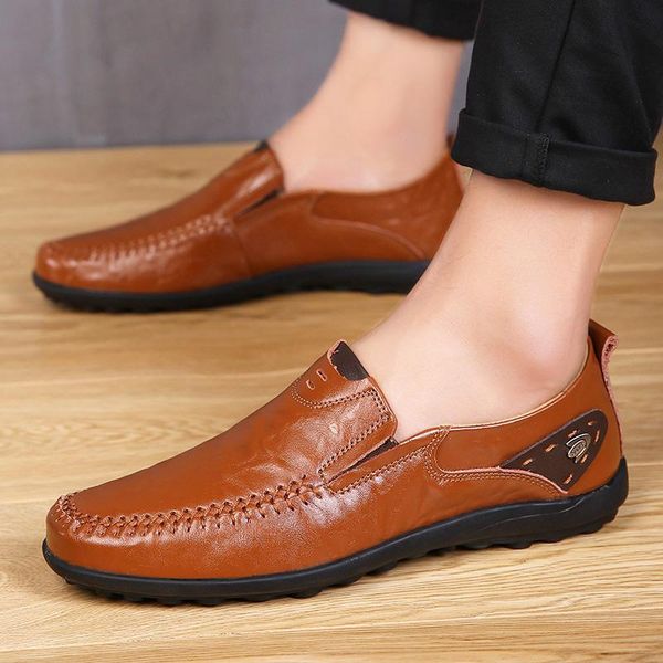 dress shoes genuine leather men's casual mens loafers flats breathable slip on black driving plus size 37-47
dress shoes genuine leather men's casual mens loafers flats breathable slip on black driving plus size 37-47