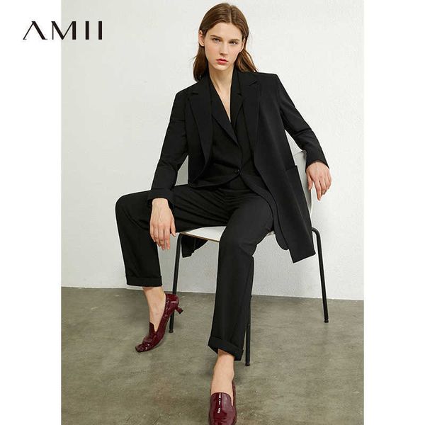 amii minimalism autumn women's suit blazer causal pants lapel office coat solid vest high waist suit 12070325 210930, White
amii minimalism autumn women's suit blazer causal pants lapel office coat solid vest high waist suit 12070325 210930, White