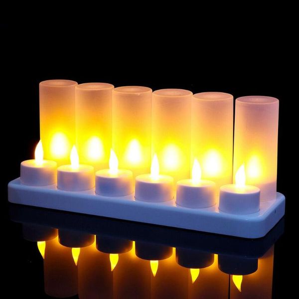 6pcs/12pcs Rechargeable Flickering Flameless TeaLight Led Candle Lamp Electric Waxless Wedding Church Home Bar Deco-Amber Candles
6pcs/12pcs Rechargeable Flickering Flameless TeaLight Led Candle Lamp Electric Waxless Wedding Church Home Bar Deco-Amber Candles