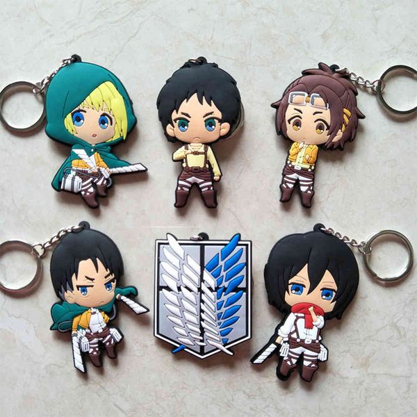 anime attack on titan eren cosplay keychain soft rubber mikasa levi wings of liberty symbol kids key holder trinket gift, Silver
anime attack on titan eren cosplay keychain soft rubber mikasa levi wings of liberty symbol kids key holder trinket gift, Silver