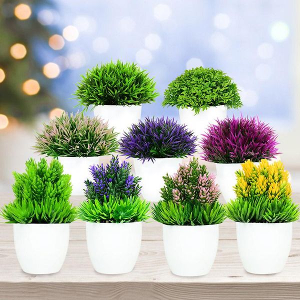 1pc artificial plant bonsai fake flowers grass potted ornaments for home garden room official desk decor party el decoration decorative & wr
1pc artificial plant bonsai fake flowers grass potted ornaments for home garden room official desk decor party el decoration decorative & wr