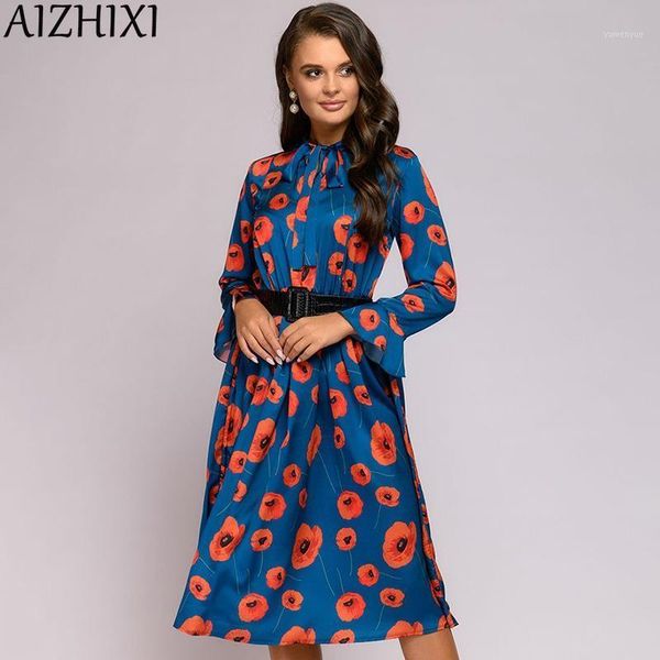 casual dresses aizhixi vintage flare sleeve printed woman dress autumn bow tie elastic waist midi a line women clothes(no belt), Black;gray
casual dresses aizhixi vintage flare sleeve printed woman dress autumn bow tie elastic waist midi a line women clothes(no belt), Black;gray