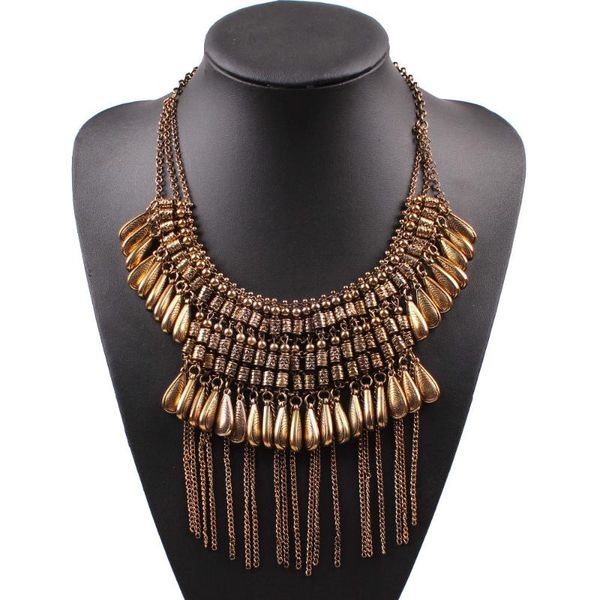 arrival design fashion brand alloy necklace chain tassel vintage chunky statement pendant for women jewelry necklaces, Silver
arrival design fashion brand alloy necklace chain tassel vintage chunky statement pendant for women jewelry necklaces, Silver