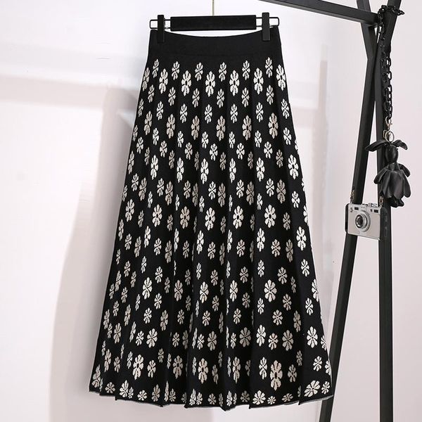 skirts vintage women's clothes lady trendy autumn floral knitted long pleated female plus large size korean oversized kdzj, Black
skirts vintage women's clothes lady trendy autumn floral knitted long pleated female plus large size korean oversized kdzj, Black