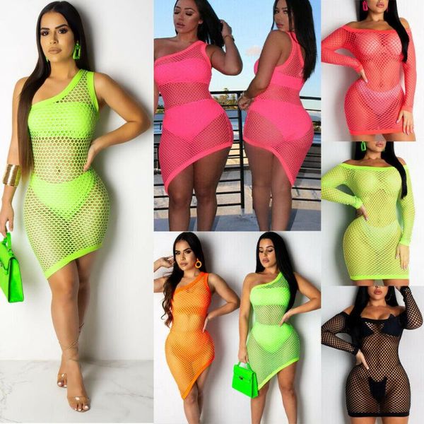 one-piece suits 2021 summer women crochet fishnet mesh swimwear ladies beach dress sheer bikini cover up
one-piece suits 2021 summer women crochet fishnet mesh swimwear ladies beach dress sheer bikini cover up
