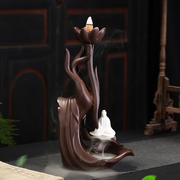 fragrance lamps buddha hand backflow incense burner ceramic smoke waterfall sticks holder deskornaments censer with 20 pcs cones
fragrance lamps buddha hand backflow incense burner ceramic smoke waterfall sticks holder deskornaments censer with 20 pcs cones