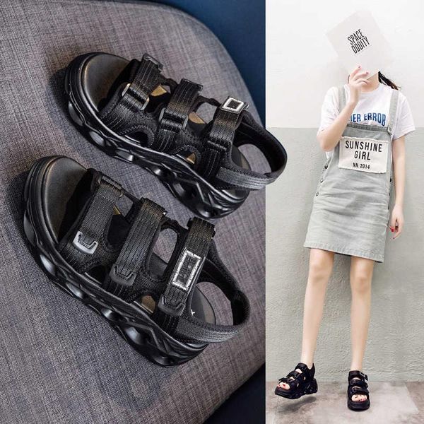 sandals thick bottom women's 2021 summer sports daddy shoes casual light soft muffin fashion, Black
sandals thick bottom women's 2021 summer sports daddy shoes casual light soft muffin fashion, Black