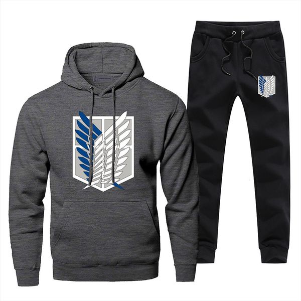 attack on titan japanese anime mens tracksuit hoodie pants sets fashion sweatshirt winter fleece sportswear sweatpants harajuku streetwear, Gray
attack on titan japanese anime mens tracksuit hoodie pants sets fashion sweatshirt winter fleece sportswear sweatpants harajuku streetwear, Gray