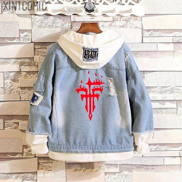 men's hoodies & sweatshirts fff team service japan anime denim jacket autumn and winter jeans hoody men women hooded casual punk stree, Black
men's hoodies & sweatshirts fff team service japan anime denim jacket autumn and winter jeans hoody men women hooded casual punk stree, Black