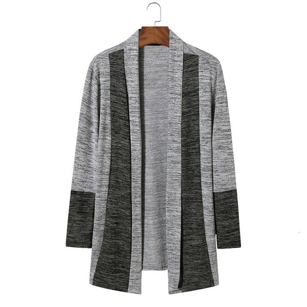 hoodies male malware color contrast cardigan long turn down collar slices mid-length sweater, Black
hoodies male malware color contrast cardigan long turn down collar slices mid-length sweater, Black