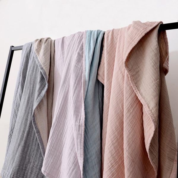 blankets japan style cotton muslin summer blanket bed cover sofa travel breathable solid soft thread large throw 150x200 
blankets japan style cotton muslin summer blanket bed cover sofa travel breathable solid soft thread large throw 150x200