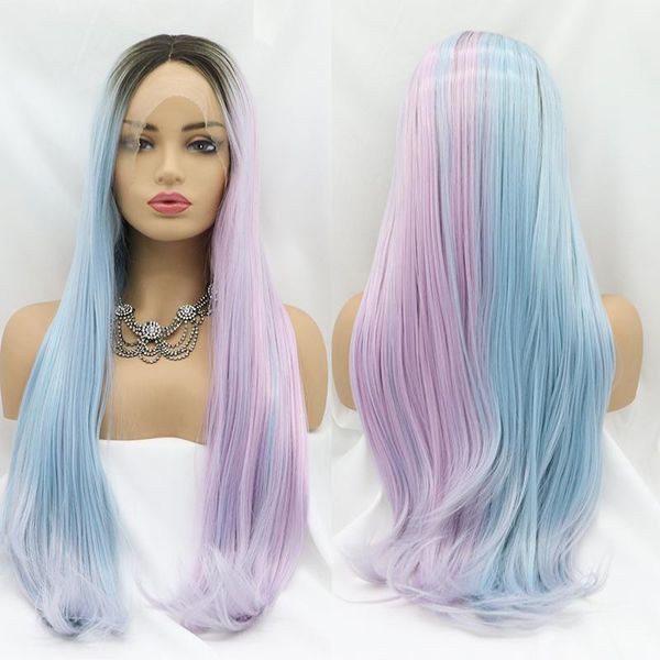 synthetic wigs long light dark purple ombre blue lace front wig straight for black women roots frontal hair lolita cosplay
synthetic wigs long light dark purple ombre blue lace front wig straight for black women roots frontal hair lolita cosplay