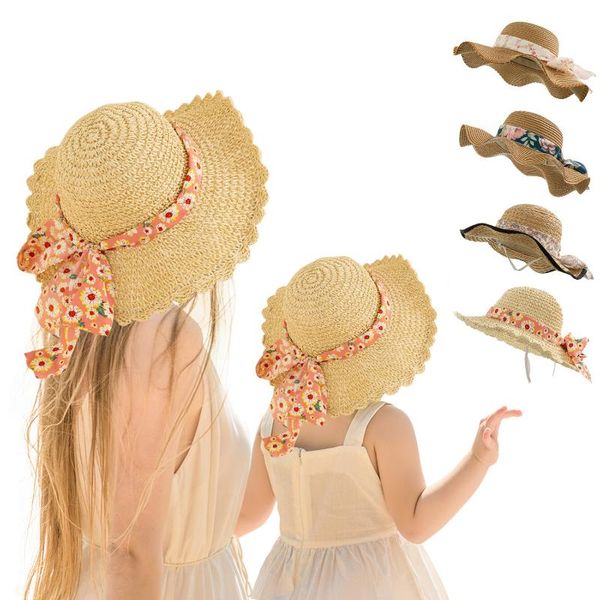 women children caps wide-brimmed panama beach sun hat, breathable children's sunscreen parent-child straw hat wide brim hats, Blue;gray
women children caps wide-brimmed panama beach sun hat, breathable children's sunscreen parent-child straw hat wide brim hats, Blue;gray