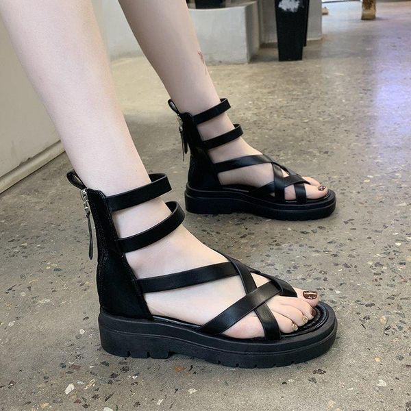summer women's sandals solid color wedge heel thickened increased waterproof taiwan fish mouth korean version of single, Black
summer women's sandals solid color wedge heel thickened increased waterproof taiwan fish mouth korean version of single, Black