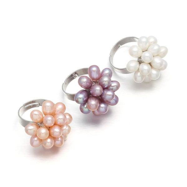 cluster rings 6-7mm hand-woven pearl flower ring multi-style simple fashion diy jewelry personalized gift 25mm, Golden;silver
cluster rings 6-7mm hand-woven pearl flower ring multi-style simple fashion diy jewelry personalized gift 25mm, Golden;silver