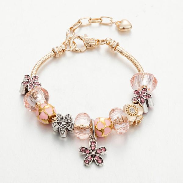 charm bracelets annapaer arrival gold charms bracelet & bangles pink flower beads pendant for women diy jewelry fit party b18005, Golden;silver
charm bracelets annapaer arrival gold charms bracelet & bangles pink flower beads pendant for women diy jewelry fit party b18005, Golden;silver