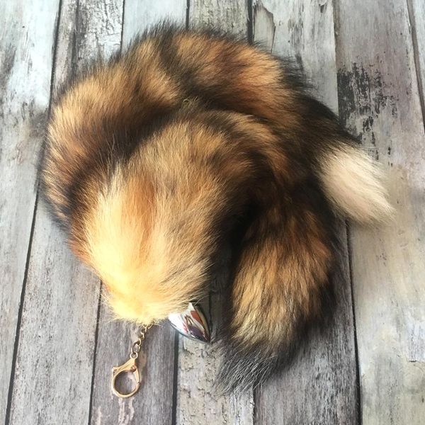 keychains fashion real tail keychain fur large wolf tassel bag tag red and brown strap chain, Silver
keychains fashion real tail keychain fur large wolf tassel bag tag red and brown strap chain, Silver