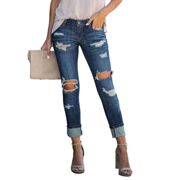 women's jeans 2021 womens stretch skinny ripped hole washed denim female slim jeggings high waist pencil pants trousers, Blue
women's jeans 2021 womens stretch skinny ripped hole washed denim female slim jeggings high waist pencil pants trousers, Blue